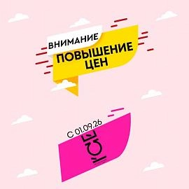 Повышение цен на ассортимент ICE с 1 сентября 2026